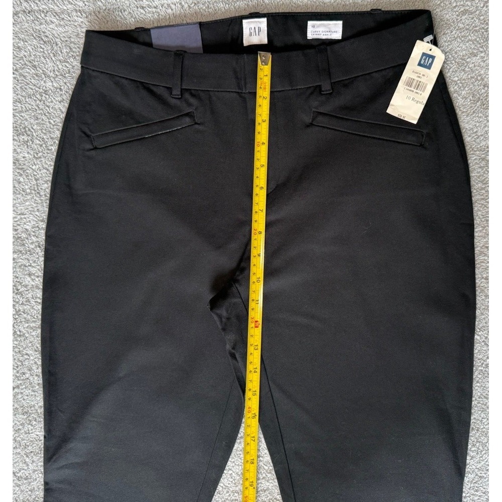 NWT Gap Curvy Signature Skinny Ankle Black Pants Womens Size 10 - Picture 7 of 8